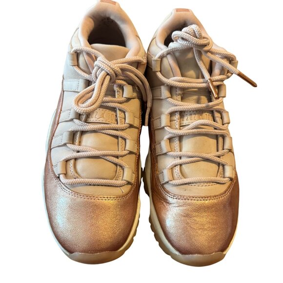 Air Jordan 11 Retro Low Rose Gold Women's Size 9 Sneakers - Picture 3 of 15